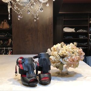 Charles Jourdan Black Leather Heels